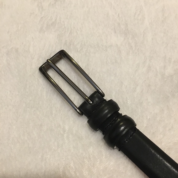 Nine West Black Leather Belt Medium - Picture 3 of 5